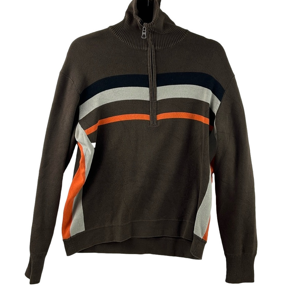 Men's Mexx retro Mock Neck ¼ Zip  Sweater size small